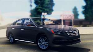 Hyundai Sonata 2015 для GTA San Andreas вид спереди