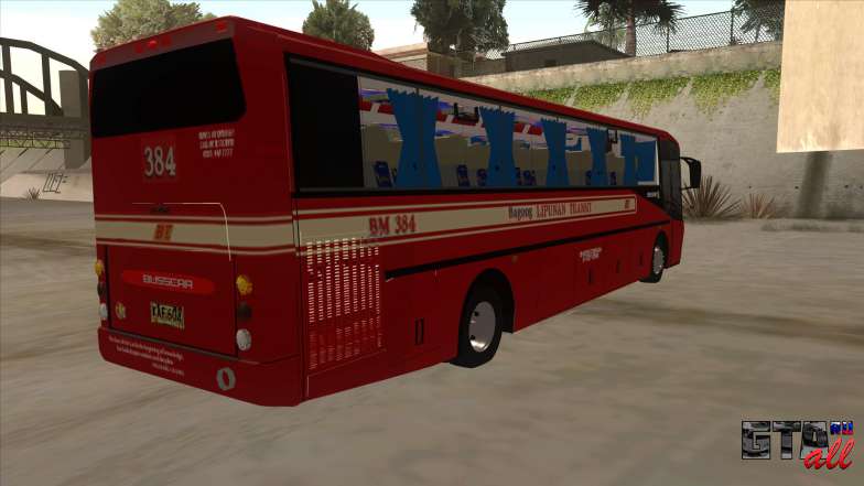 Bagong Lipunan Transit BM 384 для GTA San Andreas вид сзади