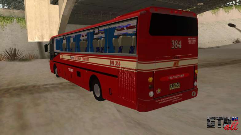 Bagong Lipunan Transit BM 384 для GTA San Andreas альтернативный вид сзади