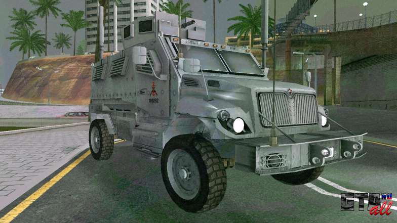 MRAP Mèxico Marines для GTA San Andreas вид спереди