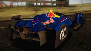 GT Red Bull X10 Sebastian Vettel для GTA San Andreas вид сзади