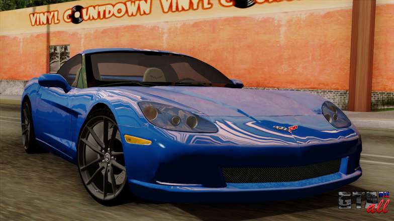 Chevrolet Corvette C6 для GTA San Andreas вид спереди