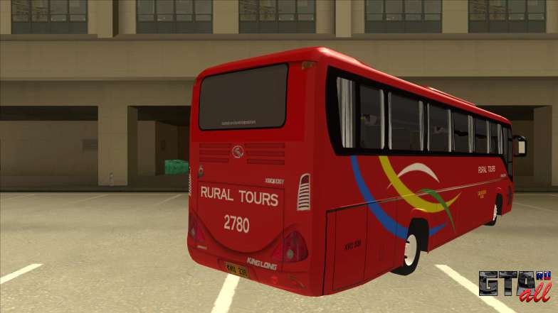 KINGLONG XMQ6126Y - Rural Tours 2780 для GTA San Andreas вид сзади