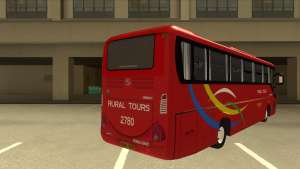 KINGLONG XMQ6126Y - Rural Tours 2780 для GTA San Andreas вид сзади