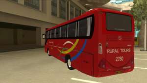 KINGLONG XMQ6126Y - Rural Tours 2780 для GTA San Andreas сзади