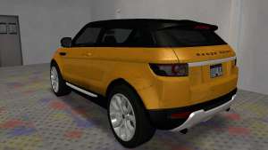 Land Rover Range Rover Evoque для GTA San Andreas вид сзади