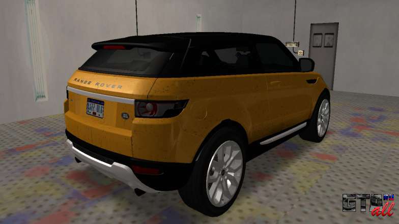 Land Rover Range Rover Evoque для GTA San Andreas багажник