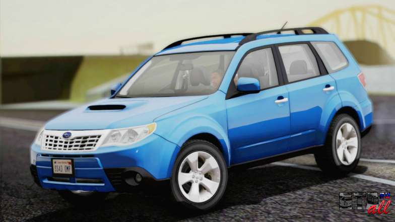 Subaru Forester XT 2008 для GTA San Andreas вид спереди