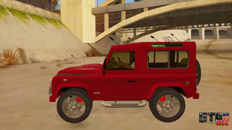 Land Rover Defender для GTA San Andreas силуэт