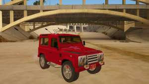 Land Rover Defender для GTA San Andreas общий вид