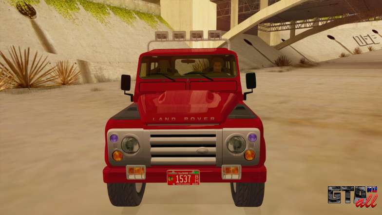 Land Rover Defender для GTA San Andreas решетка радиатора