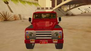 Land Rover Defender для GTA San Andreas решетка радиатора