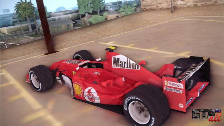 Ferrari F1 2005 для GTA San Andreas вид сзади