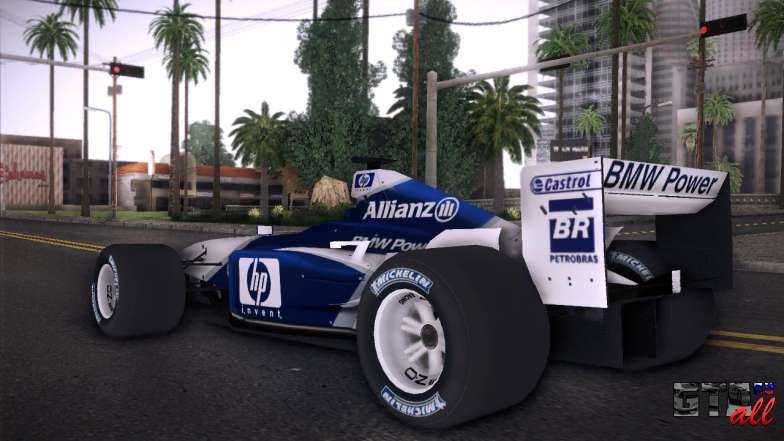 BMW Williams F1 для GTA San Andreas сзади вид