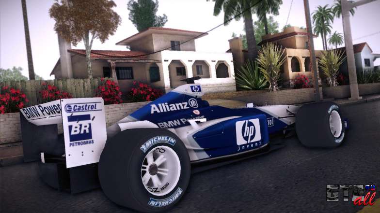 BMW Williams F1 для GTA San Andreas задняя часть