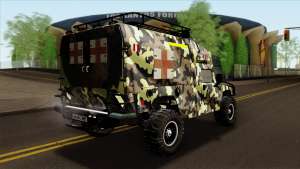 HMMWV M997 Ambulance для GTA San Andreas вид сзади