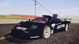 McLaren F1 GTR Longtail 22R для GTA San Andreas черный винил