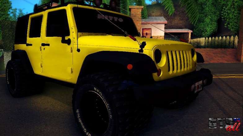 Jeep Wrangler 4x4 для GTA San Andreas вид спереди