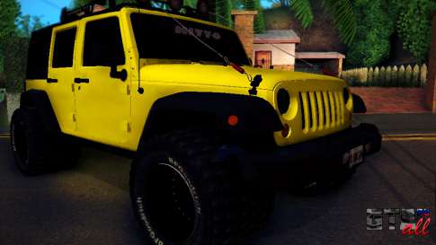 Jeep Wrangler 4x4 для GTA San Andreas вид спереди