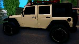 Jeep Wrangler 4x4 для GTA San Andreas вид сбоку