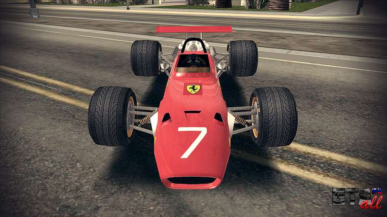 Ferrari 312 F1 для GTA San Andreas вид спереди