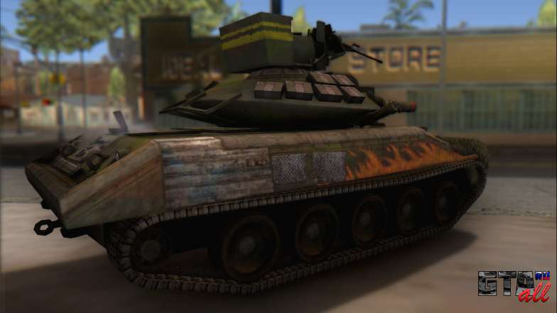 Sheridan M551 для GTA San Andreas вид сбоку