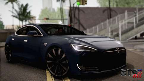 Tesla Model S 2014 для GTA San Andreas вид спереди