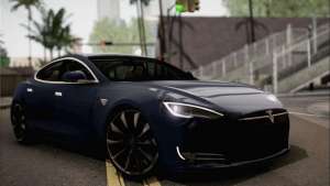 Tesla Model S 2014 для GTA San Andreas вид спереди