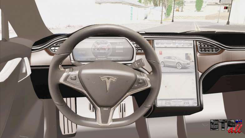 Tesla Model S 2014 для GTA San Andreas руль