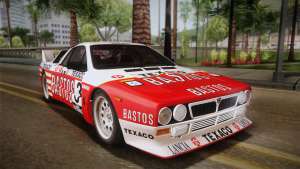 Lancia Rally 037 Stradale (SE037) 1982 HQLM PJ2 для GTA San Andreas красная покраска