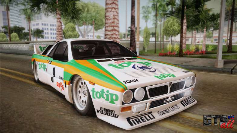 Lancia Rally 037 Stradale (SE037) 1982 HQLM PJ2 для GTA San Andreas бело-зеленая покраска