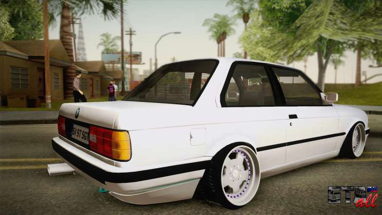 BMW M3 E30 Stance для GTA San Andreas вид сзади