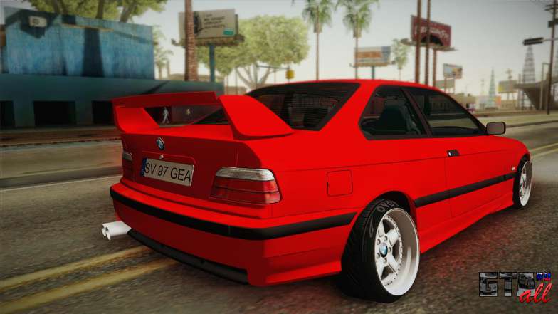 BMW M3 E36 Stance для GTA San Andreas вид сзади