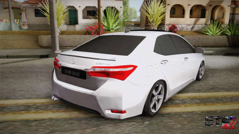 Toyota Corolla 2015 для GTA San Andreas вид сзади