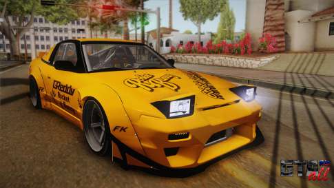 Nissan 180SX Rocket Bunny для GTA San Andreas вид спереди