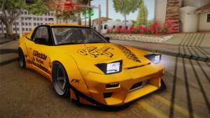 Nissan 180SX Rocket Bunny для GTA San Andreas вид спереди