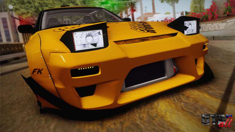 Nissan 180SX Rocket Bunny для GTA San Andreas поднятые фары