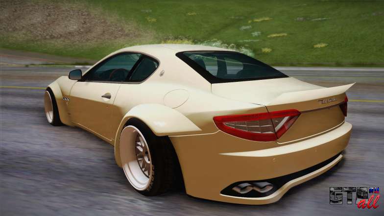 Maserati Gran Turismo Rocket Bunny для GTA San Andreas сзади вид