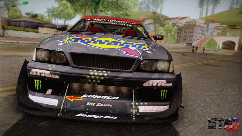 D1GP Toyota Mark II Sunoco Monster для GTA San Andreas вид на двигатель