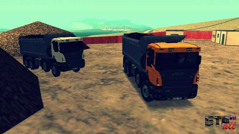 Scania P420 8X4 Dump Truck вид спереди