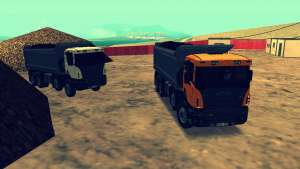 Scania P420 8X4 Dump Truck вид спереди