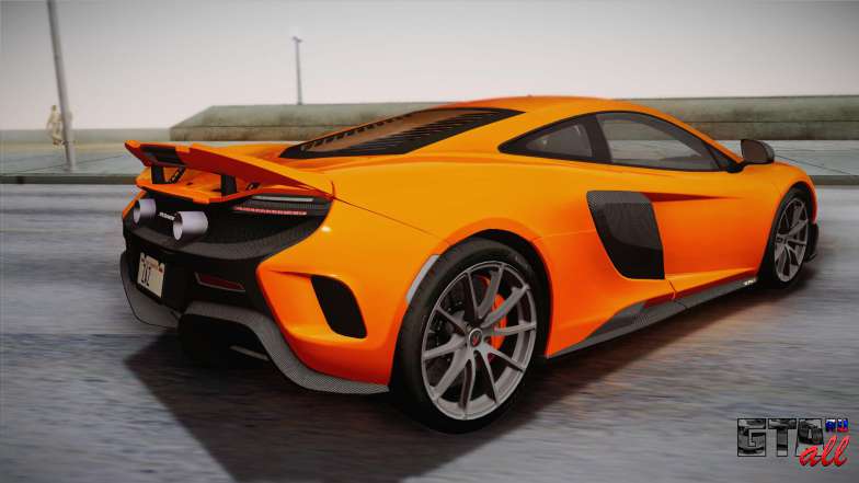 McLaren 675LT 2015 10-Spoke Wheels для GTA San Andreas вид сзади