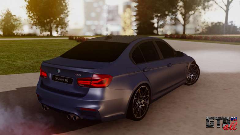 BMW M3 F30 30 Jahre для GTA San Andreas вид сзади