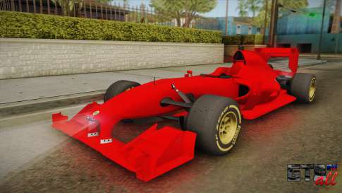 Lotus F1 T125 для GTA San Andreas вид спереди