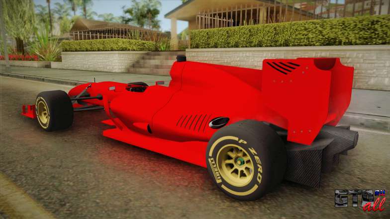 Lotus F1 T125 для GTA San Andreas вид сзади