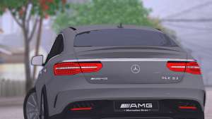 Mercedes-Benz GLE AMG для GTA San Andreas задняя часть