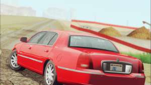 Lincoln Town Car 2010 для GTA San Andreas задняя часть