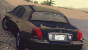 Lincoln Town Car 2010 для GTA San Andreas вид сзади