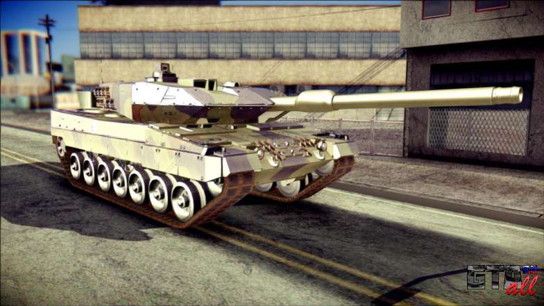 Leopard 2A6 для GTA San Andreas вид спереди