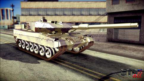 Leopard 2A6 для GTA San Andreas вид спереди